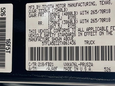 2026 Toyota Tundra SR5