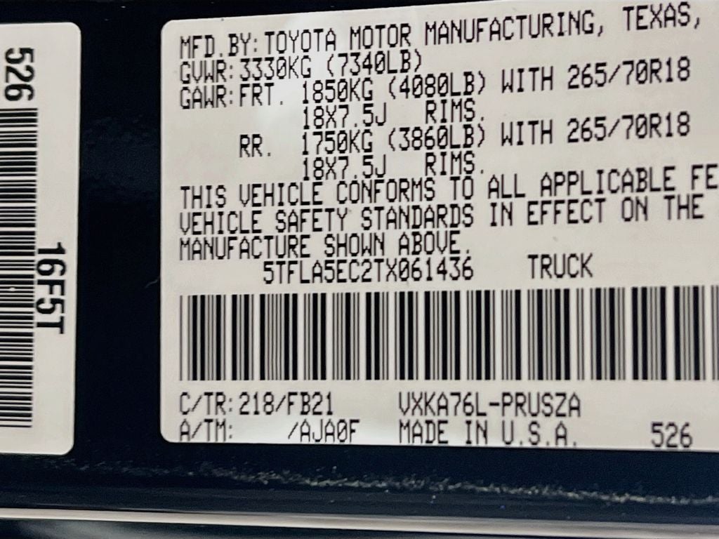 2026 Toyota Tundra SR5