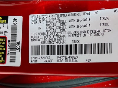 2026 Toyota Tundra SR5