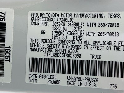 2026 Toyota Tundra SR5