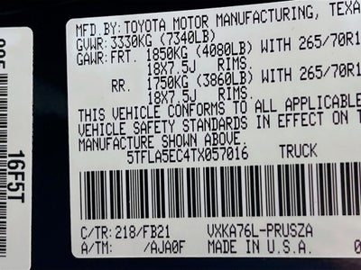 2026 Toyota Tundra SR5