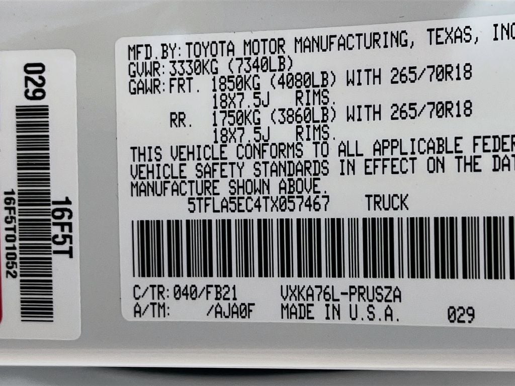2026 Toyota Tundra SR5 S