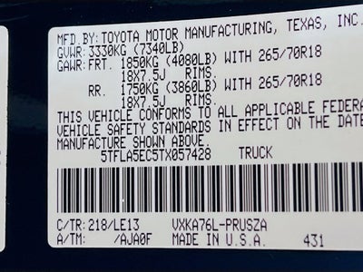 2026 Toyota Tundra SR5 S