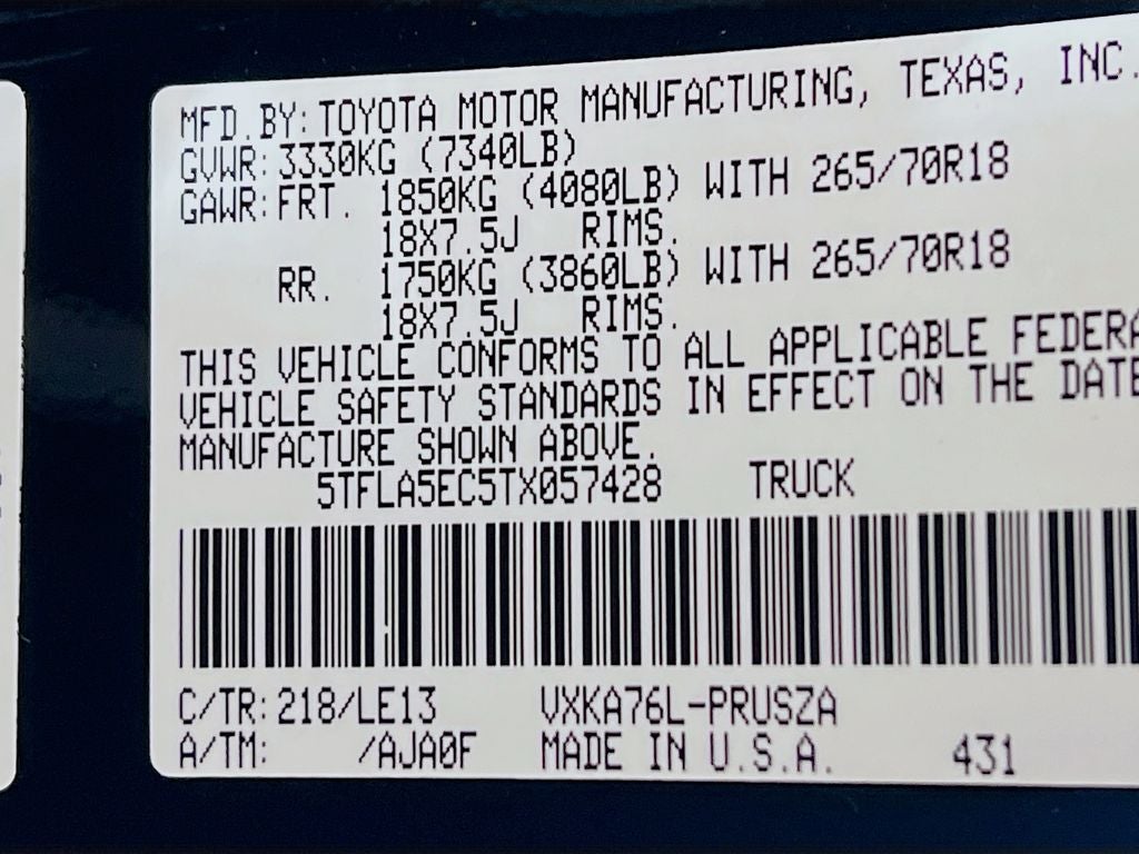 2026 Toyota Tundra SR5 S