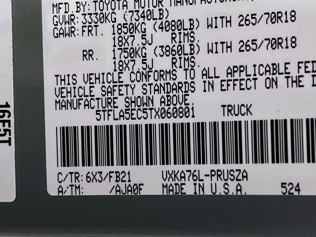 2026 Toyota Tundra SR5