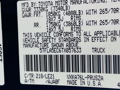 2026 Toyota Tundra SR5 S