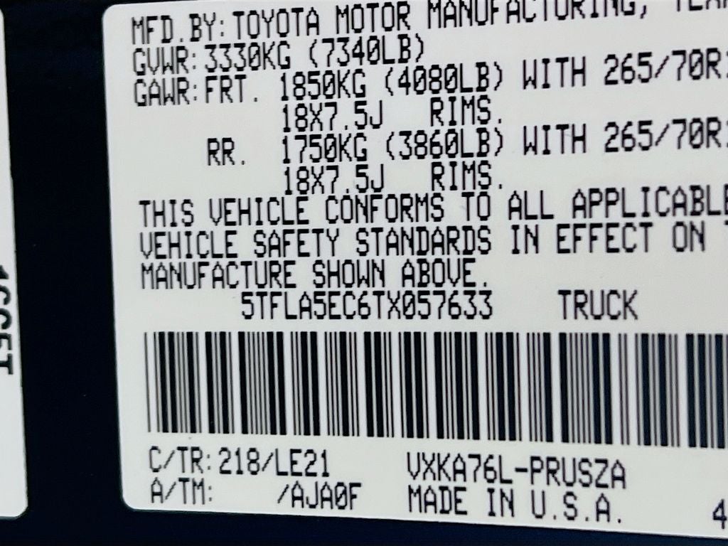 2026 Toyota Tundra SR5 S