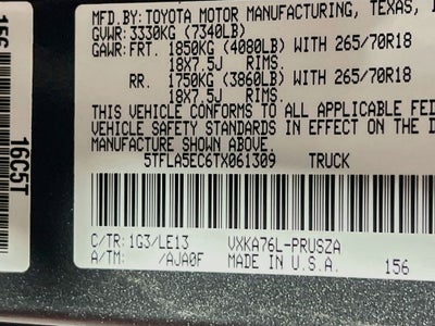 2026 Toyota Tundra SR5
