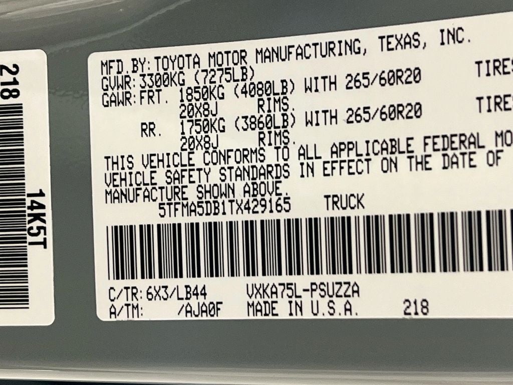 2026 Toyota Tundra 1794 Edition