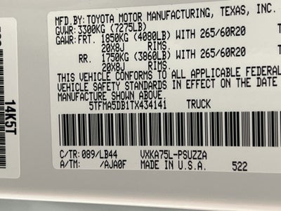 2026 Toyota Tundra 1794 Edition