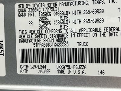 2026 Toyota Tundra 1794 Edition