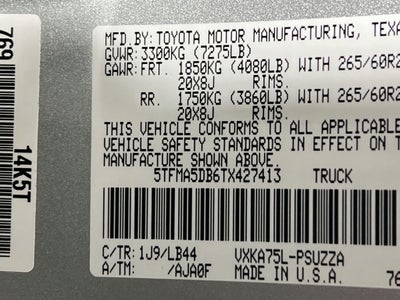 2026 Toyota Tundra 1794 Edition