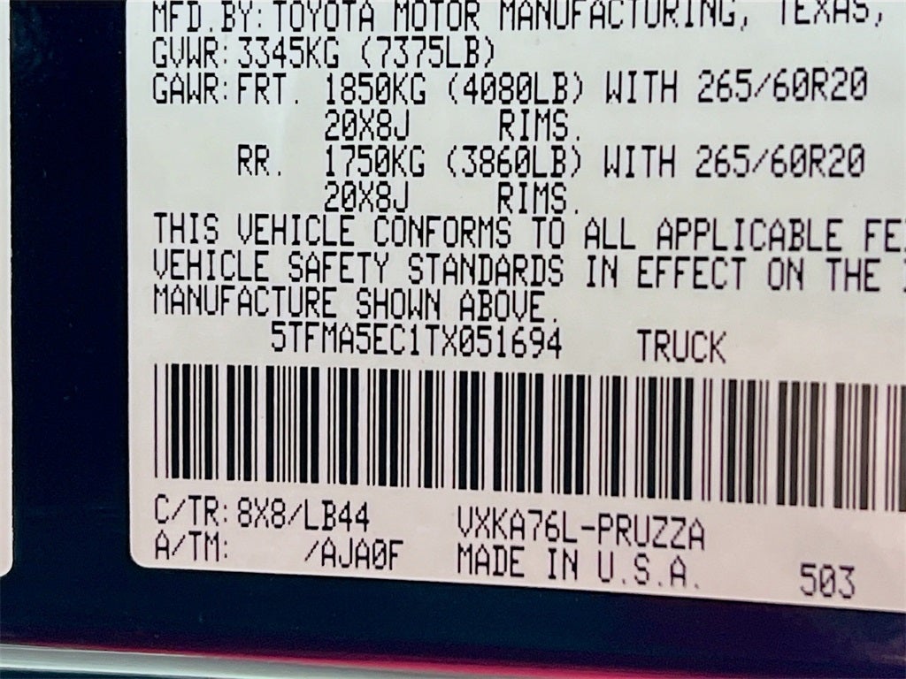 2026 Toyota Tundra 1794 Edition