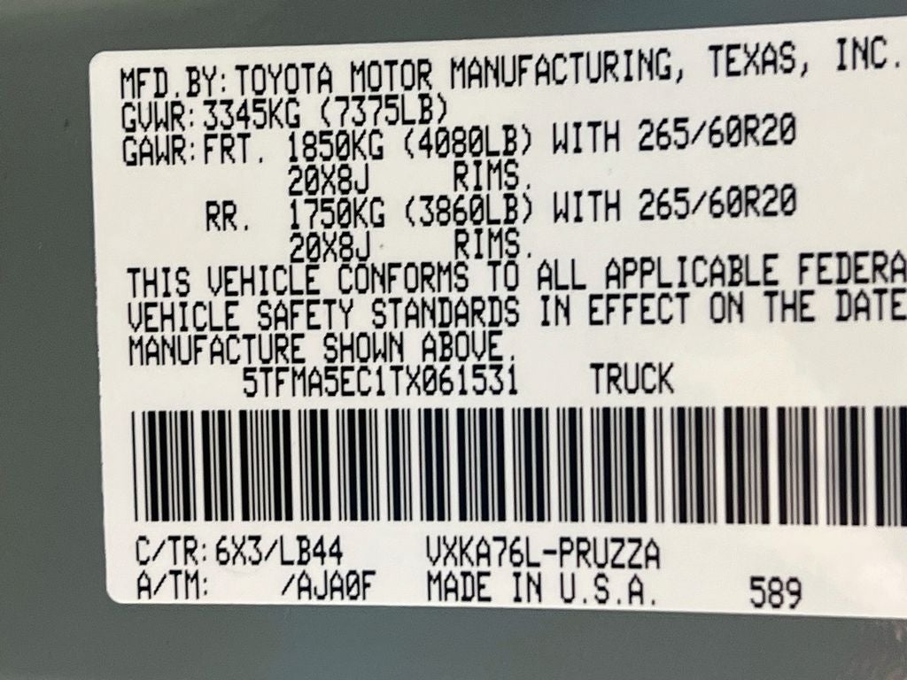 2026 Toyota Tundra 1794 Edition