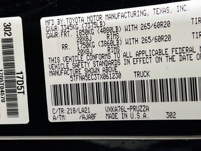 2026 Toyota Tundra Platinum