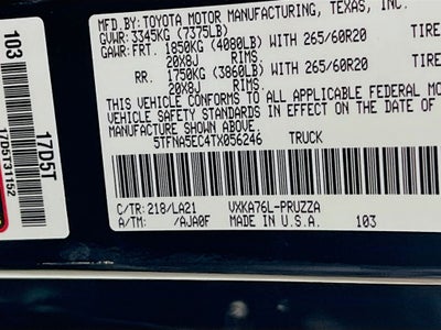 2026 Toyota Tundra Platinum