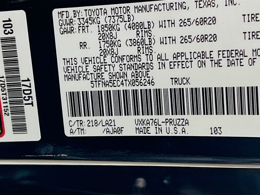 2026 Toyota Tundra Platinum