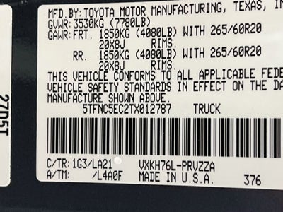 2026 Toyota Tundra i-FORCE MAX Platinum i-FORCE MAX