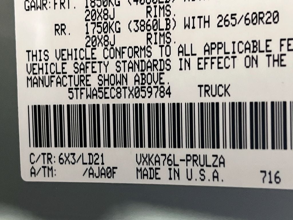 2026 Toyota Tundra Limited S