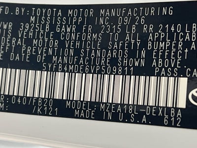 2027 Toyota Corolla LE