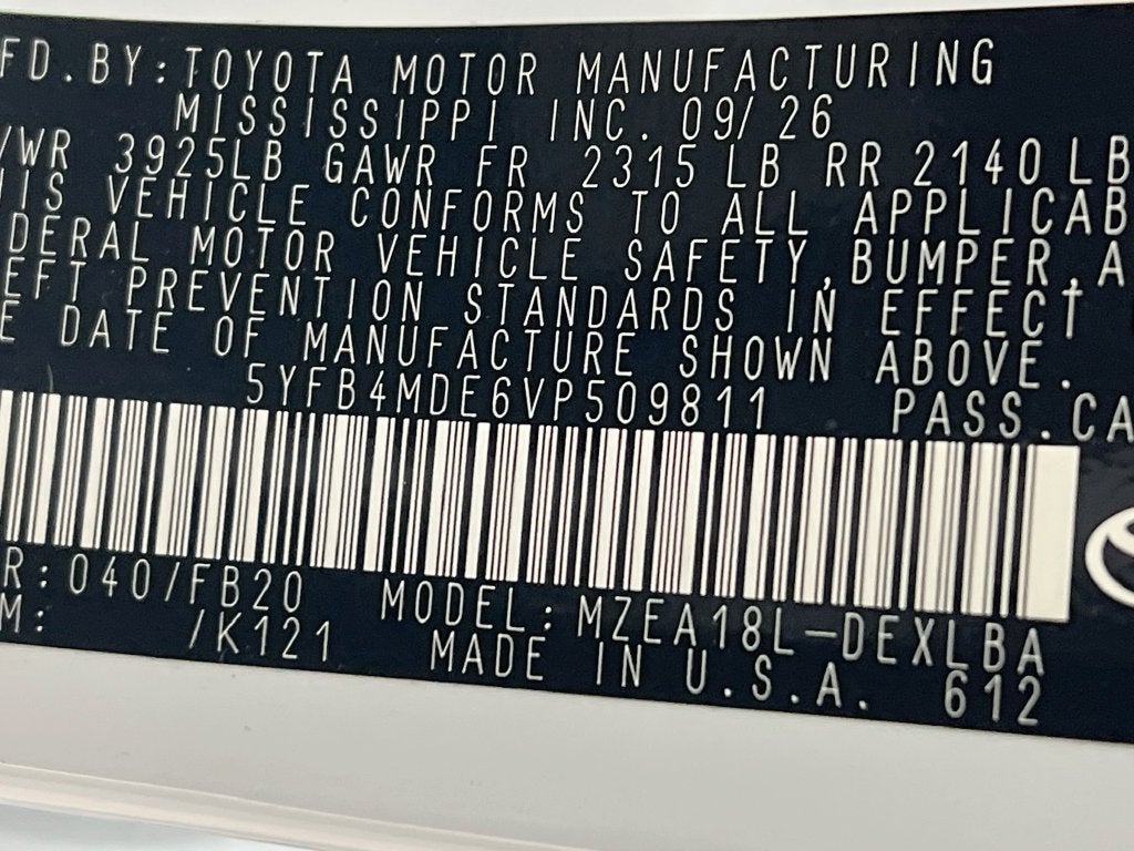 2027 Toyota Corolla LE