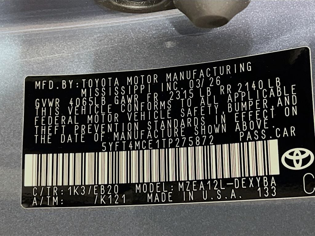 2026 Toyota Corolla XSE