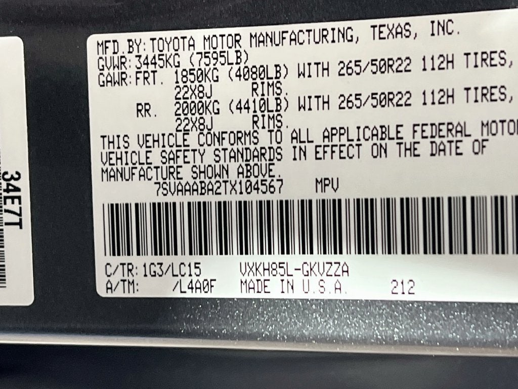 2026 Toyota Sequoia Capstone