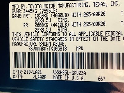 2026 Toyota Sequoia Platinum