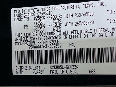 2026 Toyota Sequoia 1794 Edition