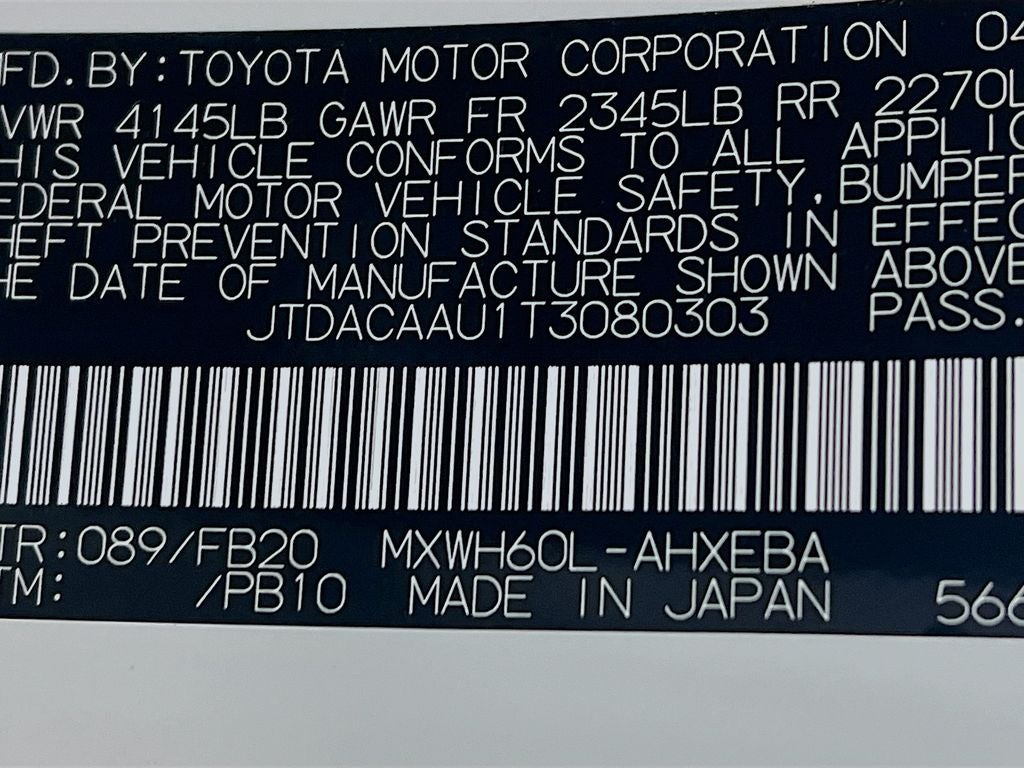2026 Toyota Prius LE S