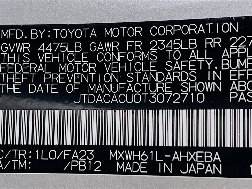 2026 Toyota Prius Plug-in Hybrid SE