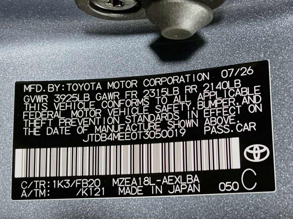 2026 Toyota Corolla LE S