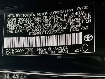 2027 Toyota Corolla LE S