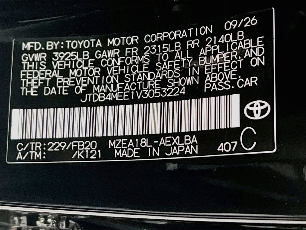 2027 Toyota Corolla LE S