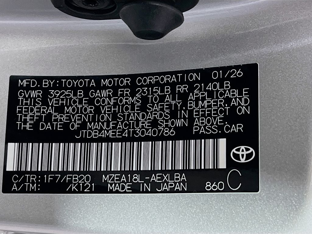 2026 Toyota Corolla LE