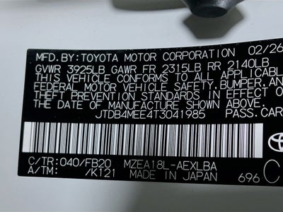 2026 Toyota Corolla LE S