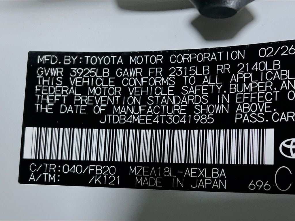 2026 Toyota Corolla LE S