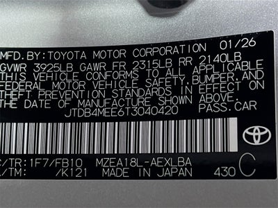 2026 Toyota Corolla LE S