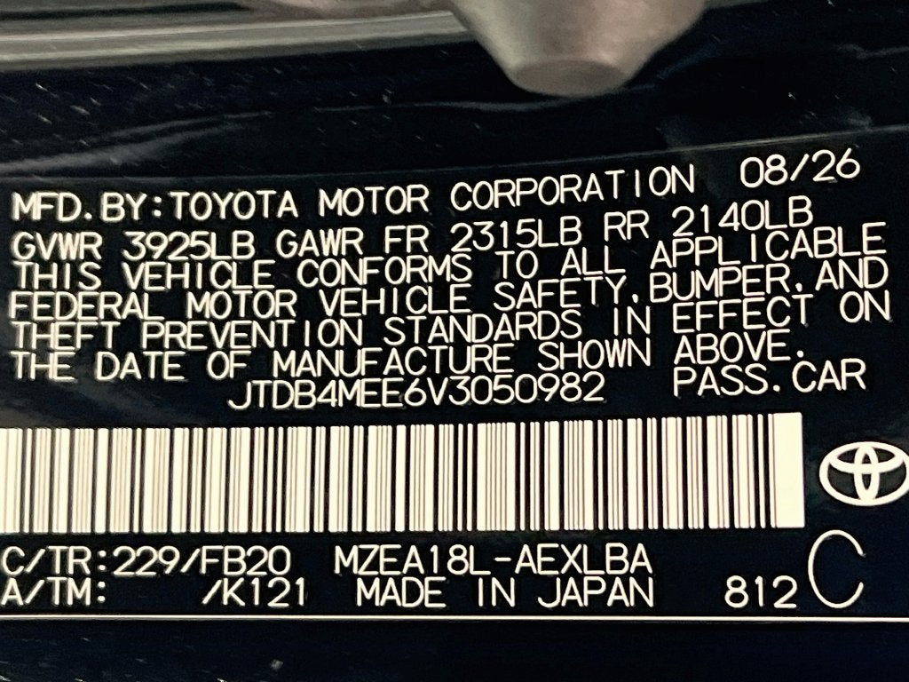 2027 Toyota Corolla LE S