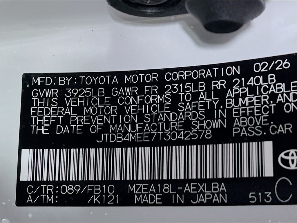 2026 Toyota Corolla LE S