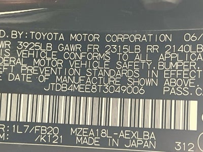 2026 Toyota Corolla LE S