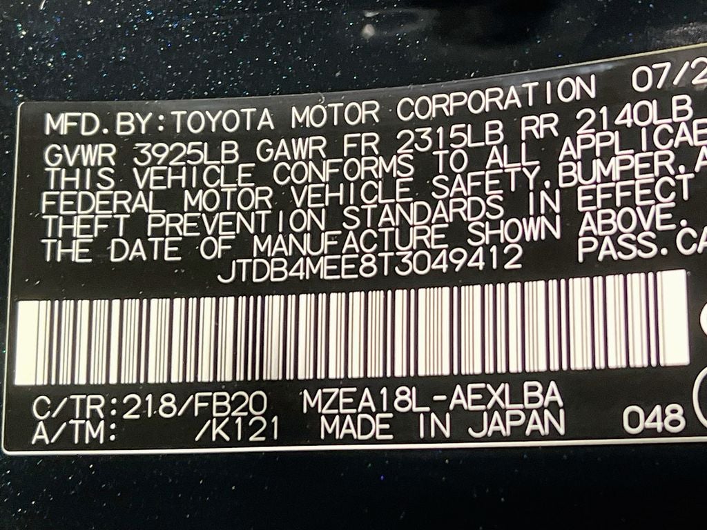 2026 Toyota Corolla LE S