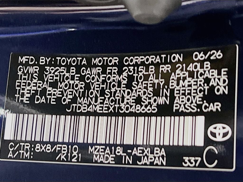 2026 Toyota Corolla LE S