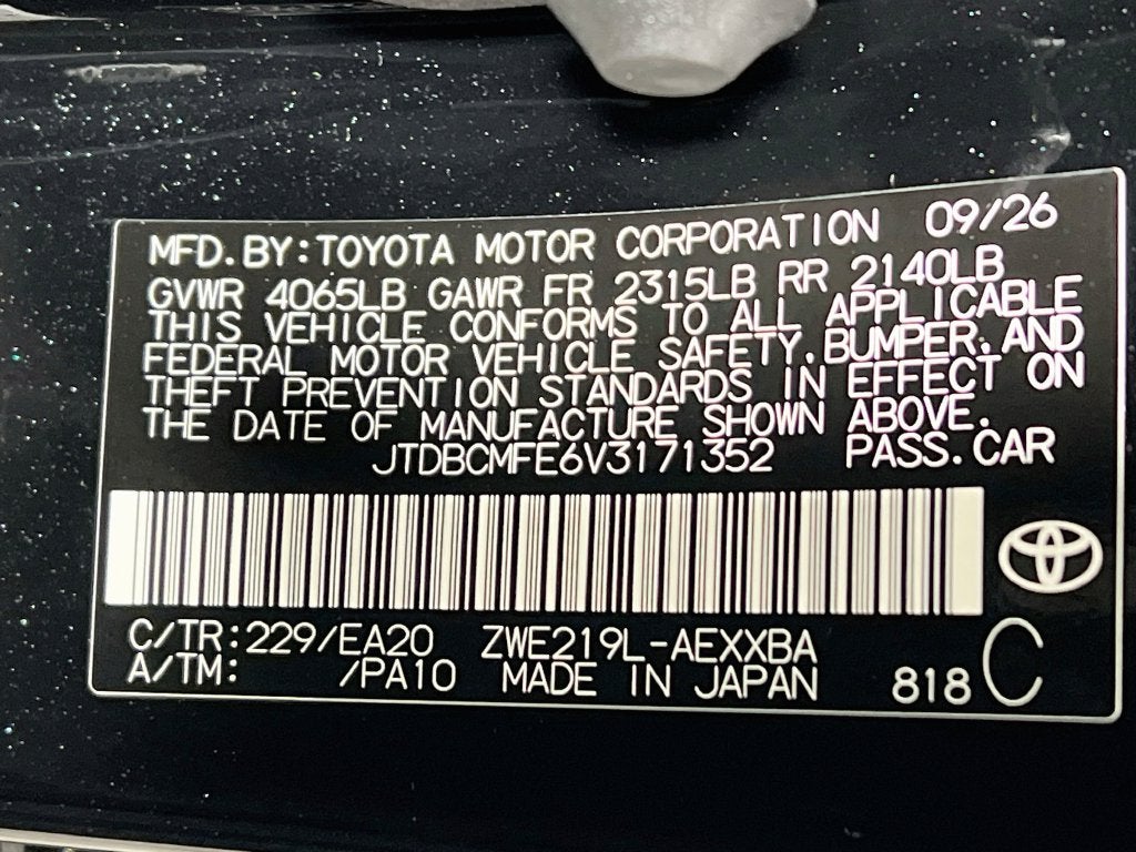 2027 Toyota Corolla Hybrid XLE S