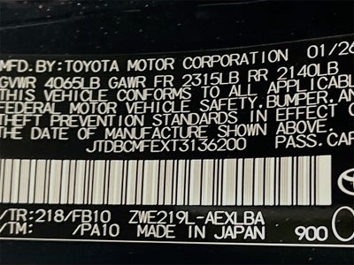2026 Toyota Corolla Hybrid Hybrid LE