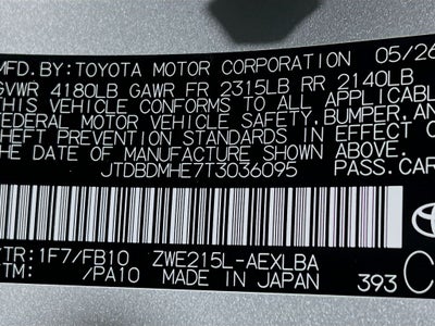 2026 Toyota Corolla Hybrid LE S