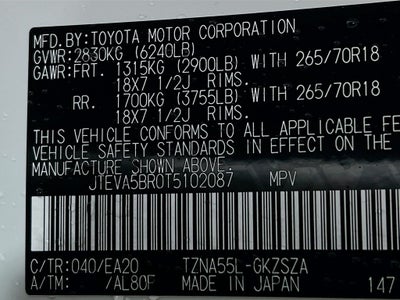 2026 Toyota 4Runner TRD Off-Road Premium