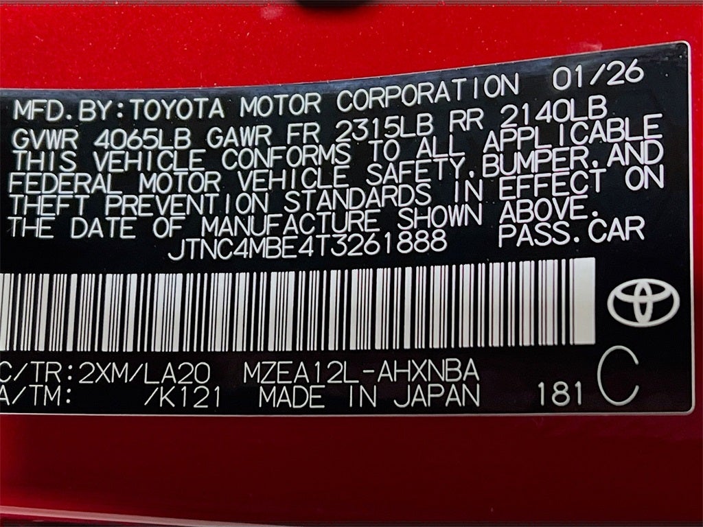 2026 Toyota Corolla Hatchback XSE