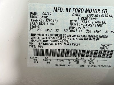 2020 Ford Explorer Platinum