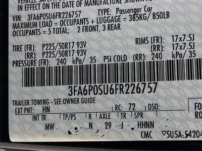 2015 Ford Fusion Energi Titanium